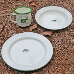 Friluftsland Bestik, Tallerkener Og Kopper<Enamel Plate Bear Logo