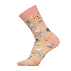 Friluftsland Hverdagssokker|Hverdagssokker<Merino Lifestyle Forest Animals Lyserød (PINK)