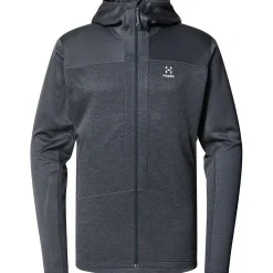 Et Grønnere Valg Fleece- Og Uldtrøjer<Haglöfs Mens Roc Flash Mid Hood Grå (MAGNETITE)