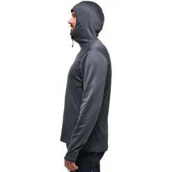 Et Grønnere Valg Fleece- Og Uldtrøjer<Haglöfs Mens Roc Flash Mid Hood Grå (MAGNETITE)