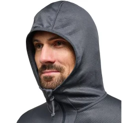 Et Grønnere Valg Fleece- Og Uldtrøjer<Haglöfs Mens Roc Flash Mid Hood Grå (MAGNETITE)