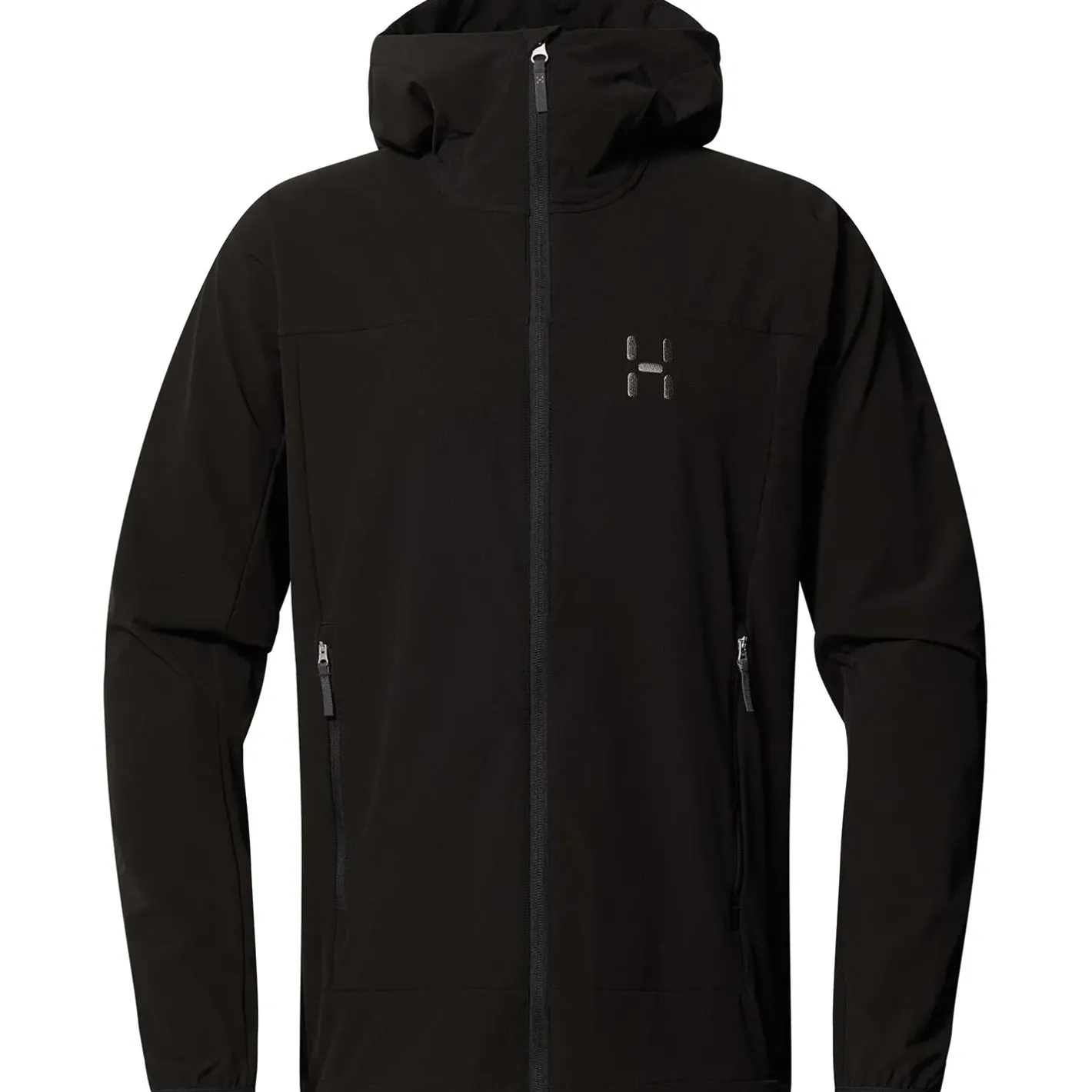 Haglöfs Softshelljakker<Mens Rosson Softshell Hood Sort (TRUE BLACK)
