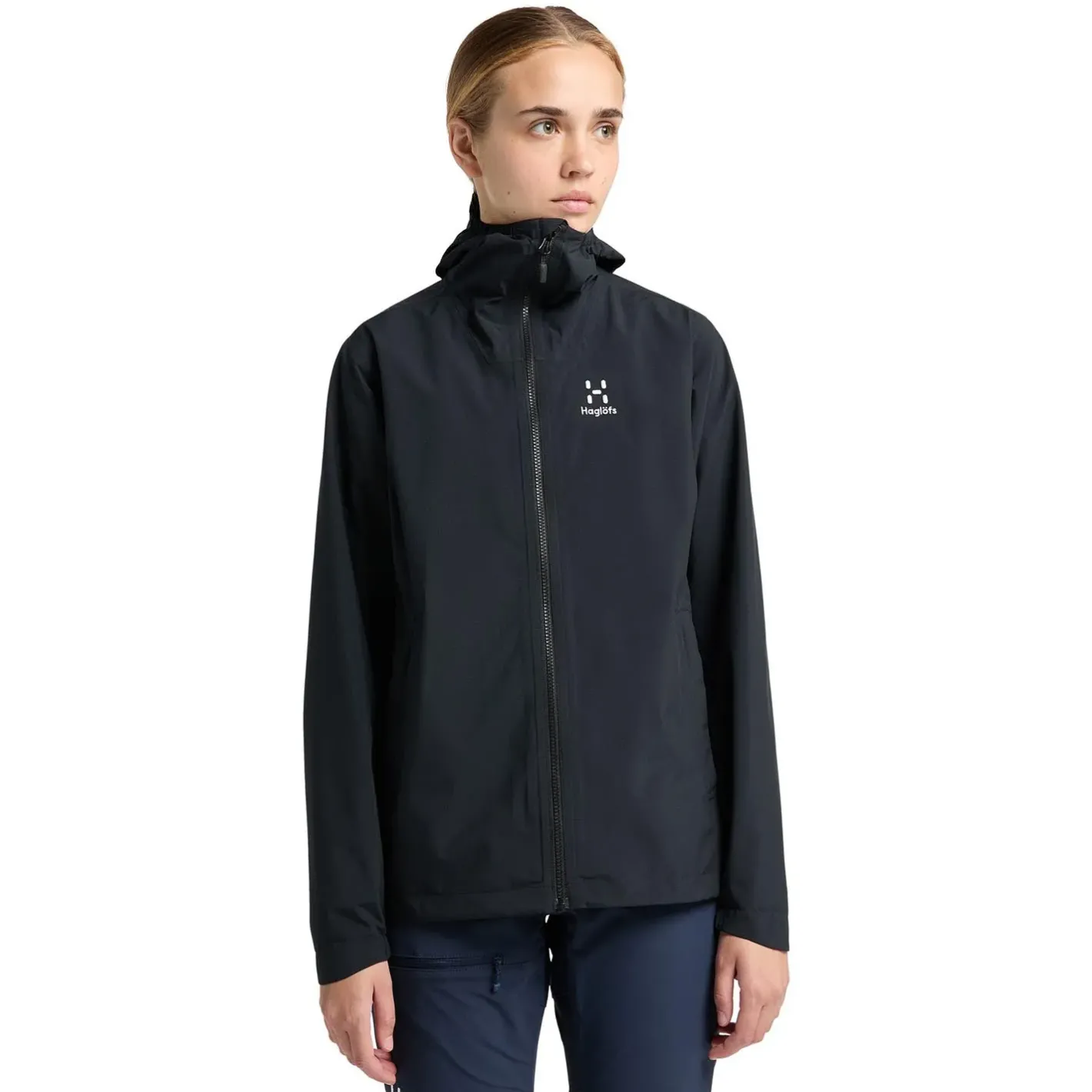 Haglöfs Vandtætte Jakker<Womens Korp Proof Jacket Sort (TRUE BLACK)