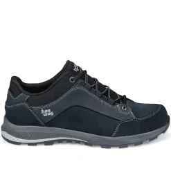 Et Grønnere Valg Vandresko|Vandresko<Hanwag Mens Banks Low Bunion LL Blå (NAVY/BLACK)