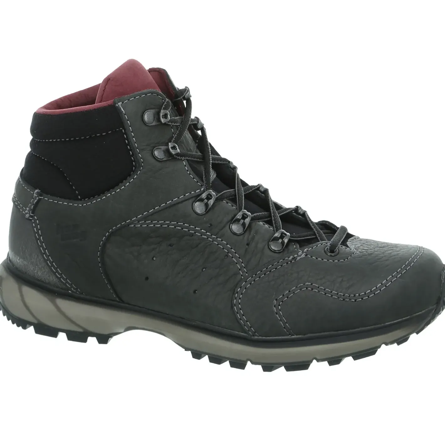 Hanwag Vandrestøvler|Vandrestøvler<Womens Tsoma Mid Lady Grå (ASPHALT/DARK GARNET)