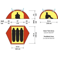 Hilleberg 3 Personers Telte<Allak 3 Grøn (GREEN)