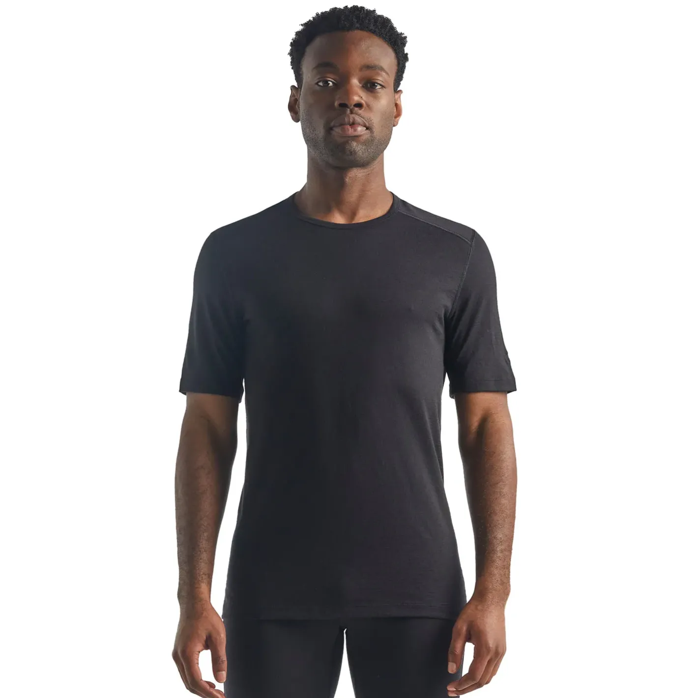 Et Grønnere Valg Uldoverdele<Icebreaker Mens 200 Oasis S/S Crewe Sort (BLACK)