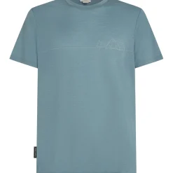 Icebreaker T-Shirts<Mens 150 Tech Lite S/S T Single Line Camp Blå (BLUE ASH)