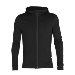 Icebreaker Fleece- Og Uldtrøjer<Mens Quantum III L/S Zip Sort (BLACK)