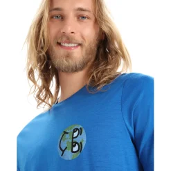 Icebreaker T-Shirts<Mens Tech Lite II S/S Tee Ib Story Blå (LAZURITE)