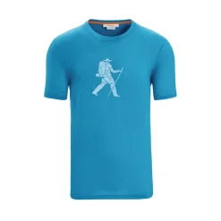 Icebreaker T-Shirts<Mens Tech Lite II S/S Tee Trail Hiker Blå (GEO BLUE)