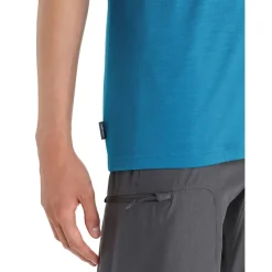 Icebreaker T-Shirts<Mens Tech Lite II S/S Tee Trail Hiker Blå (GEO BLUE)