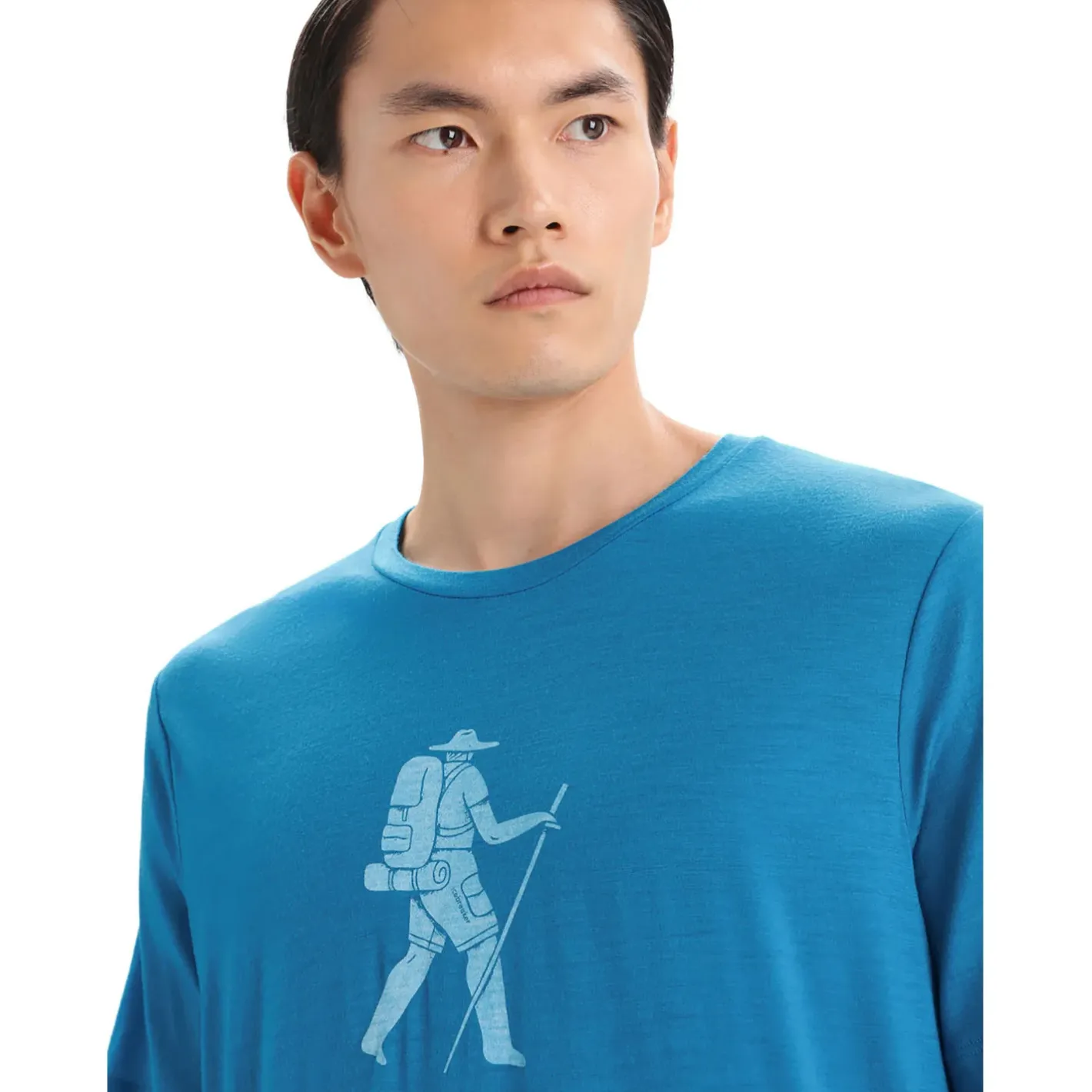 Icebreaker T-Shirts<Mens Tech Lite II S/S Tee Trail Hiker Blå (GEO BLUE)