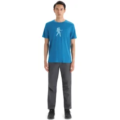 Icebreaker T-Shirts<Mens Tech Lite II S/S Tee Trail Hiker Blå (GEO BLUE)