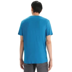 Icebreaker T-Shirts<Mens Tech Lite II S/S Tee Trail Hiker Blå (GEO BLUE)