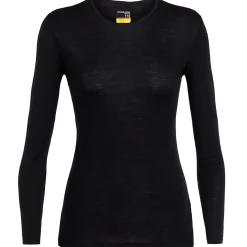 Icebreaker Uldoverdele<Womens 175 Everyday L/S Crewe Sort (BLACK)