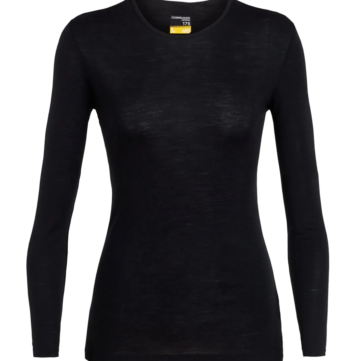 Icebreaker Uldoverdele<Womens 175 Everyday L/S Crewe Sort (BLACK)