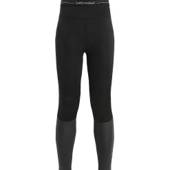 Et Grønnere Valg Uldunderdele<Icebreaker Womens 125 ZoneKnit Leggings Sort (BLACK/JET HTHR/CB)