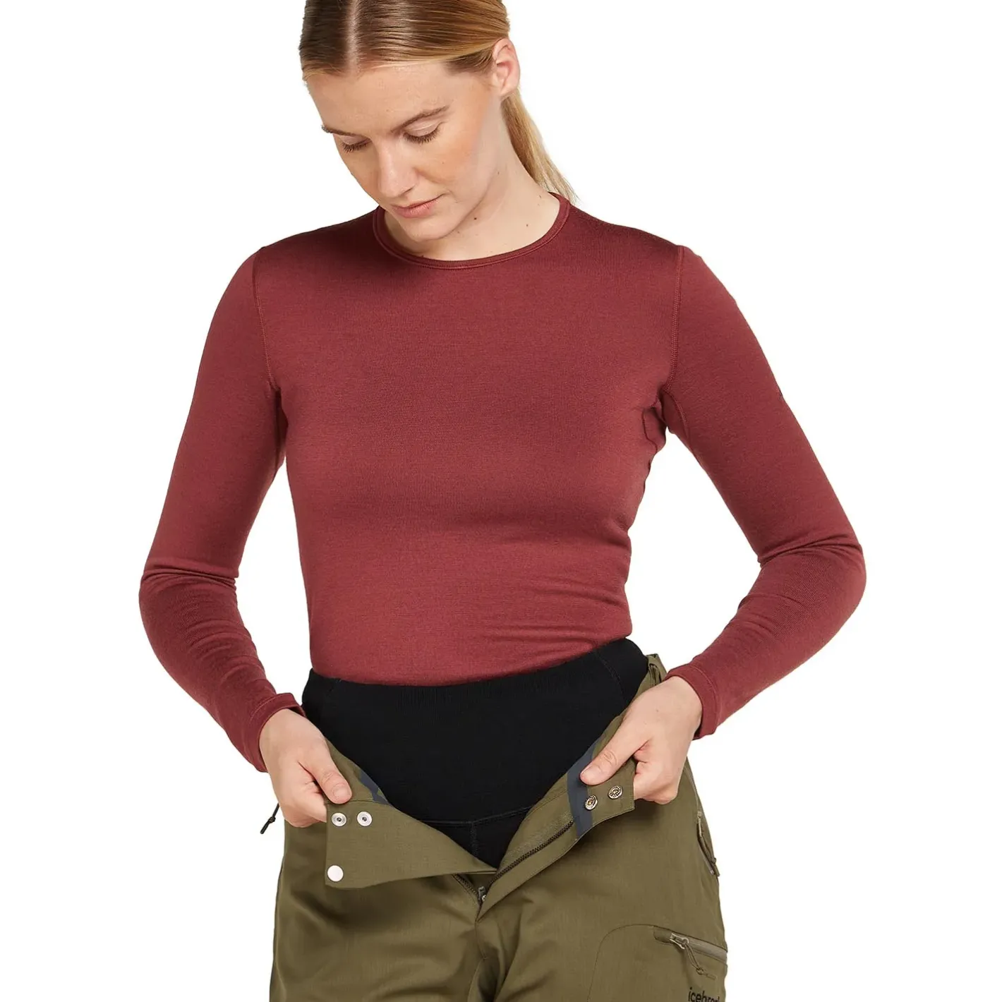 Et Grønnere Valg Uldunderdele<Icebreaker Womens Merino 260 Tech High Rise Leggings Sort (BLACK)