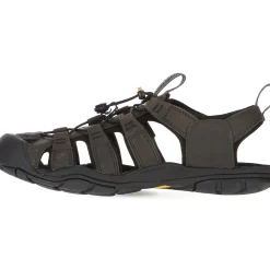 Keen Sandaler|Sandaler<Mens Clearwater CNX Leather Sort (MAGNET/BLACK)