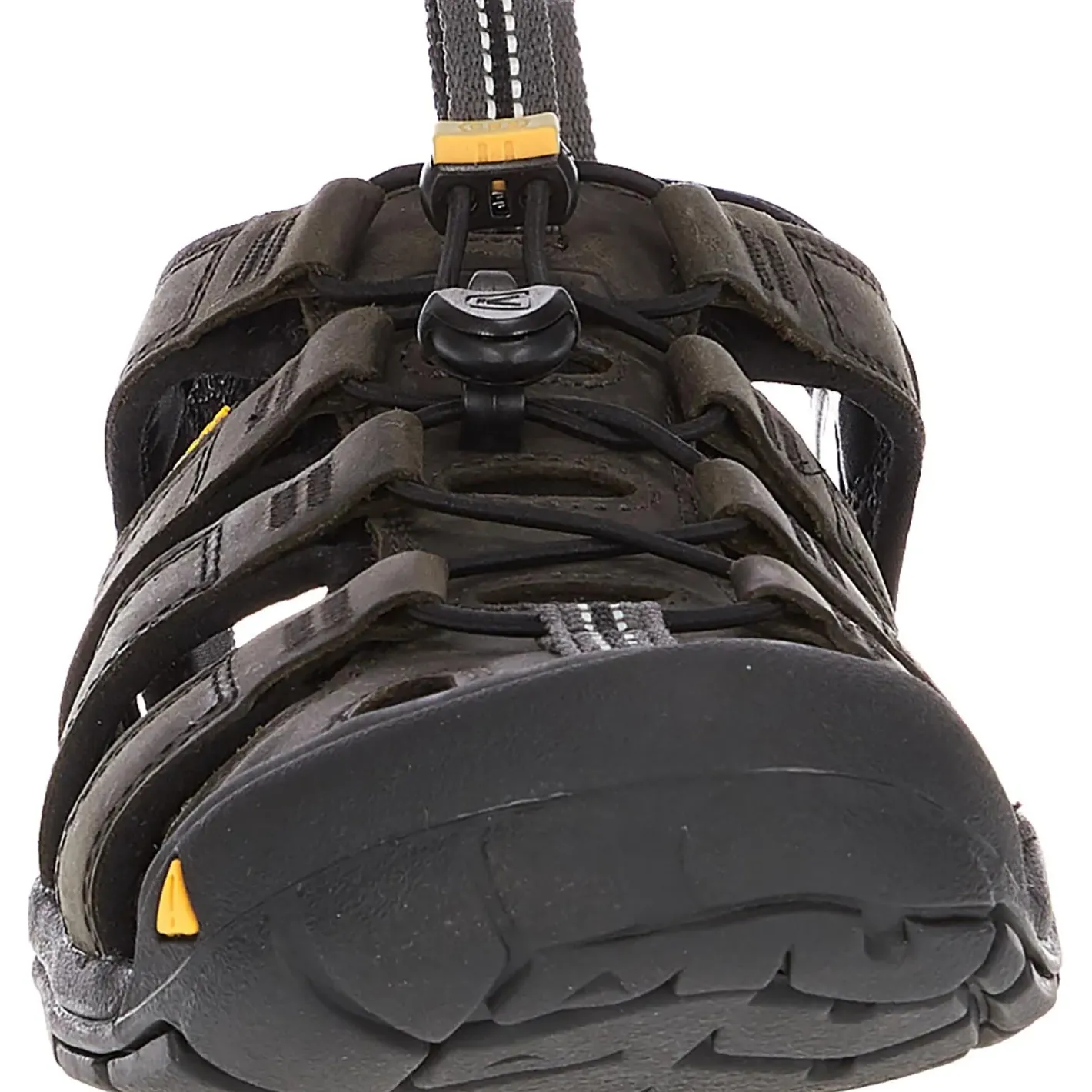 Keen Sandaler|Sandaler<Mens Clearwater CNX Leather Sort (MAGNET/BLACK)