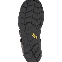 Keen Sandaler|Sandaler<Mens Clearwater CNX Leather Sort (MAGNET/BLACK)