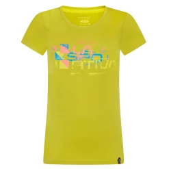 La Sportiva T-Shirts<Womens Square Evo T-Shirt Grøn (KIWI)
