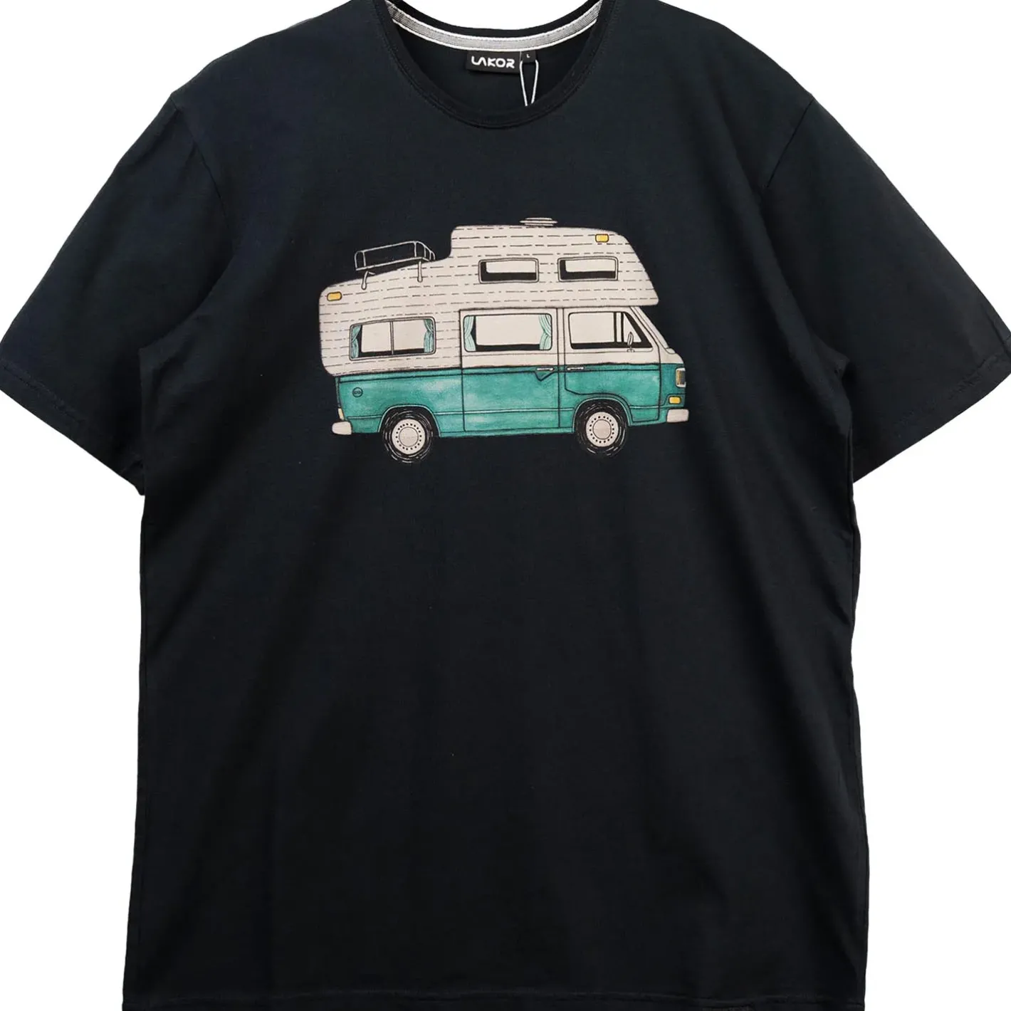 Lakor T-Shirts<Mens Forest Camper T-shirt Blå (MOONLESS NIGHT)