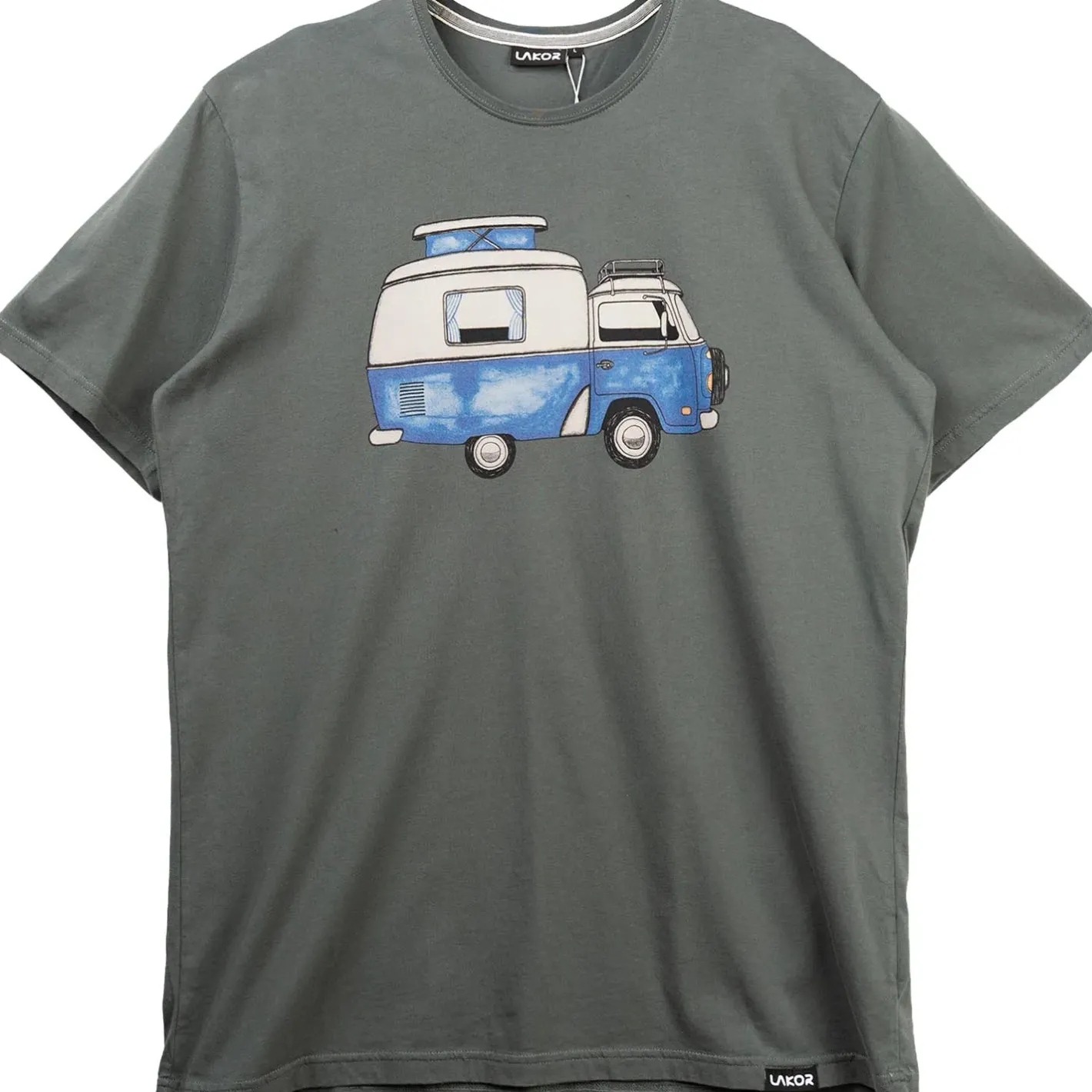 Lakor T-Shirts<Mens Ocean Camper T-shirt Grå (URBAN CHIC)