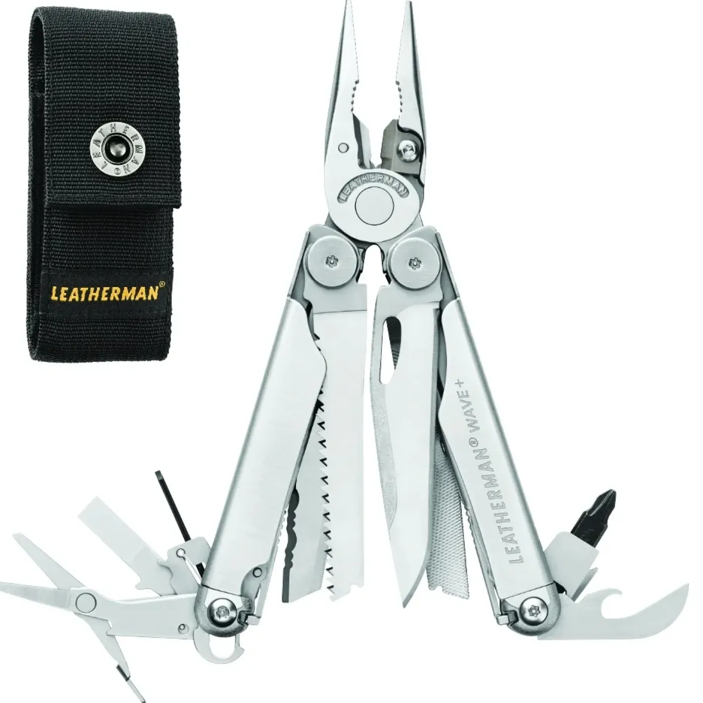 Leatherman Multitools<Wave Plus Nylon Sheath Box Grå (STAINLESS)