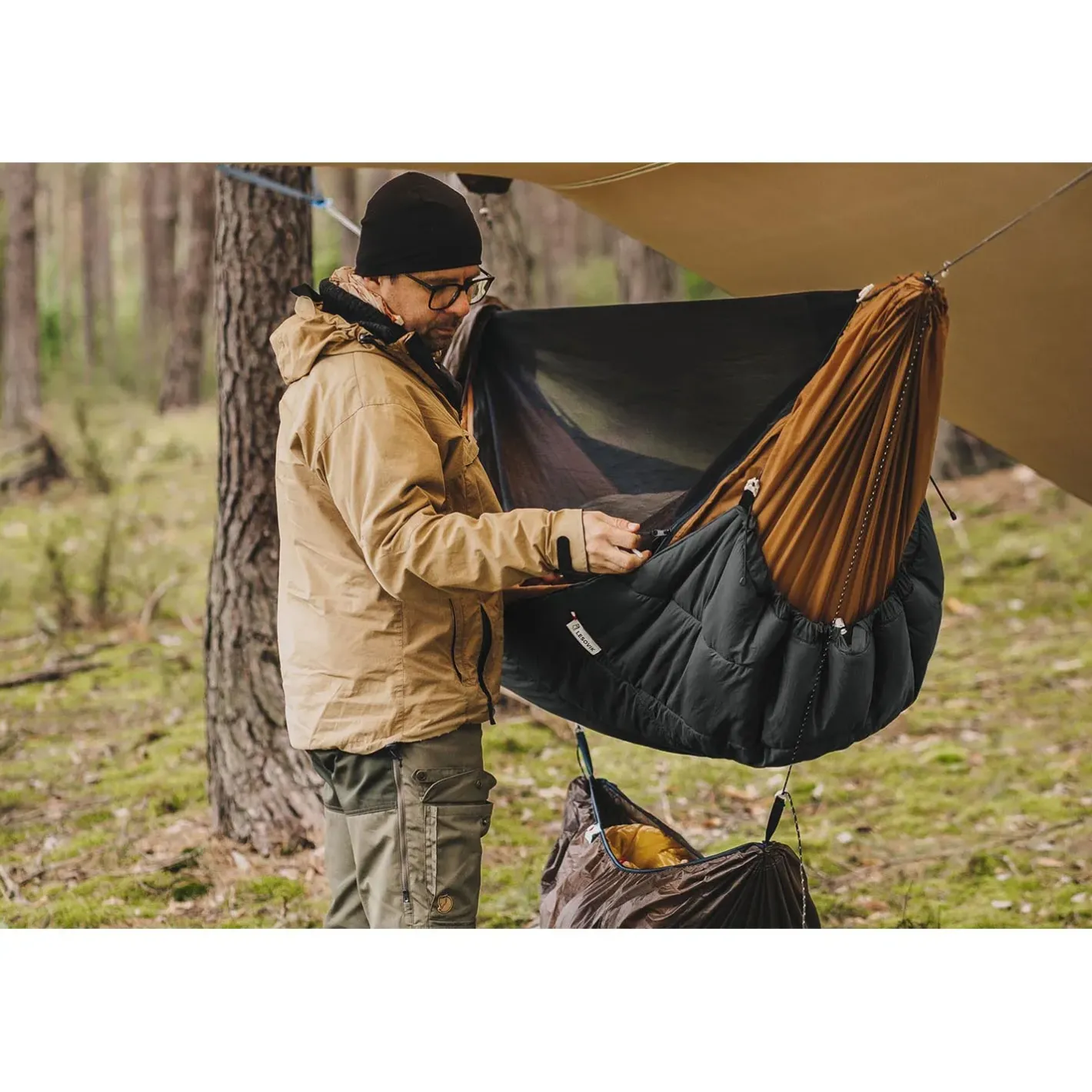 Lesovik Hængekøjetilbehør<Otul Lite SS Underquilt Sort (MIDNIGHT SKY)