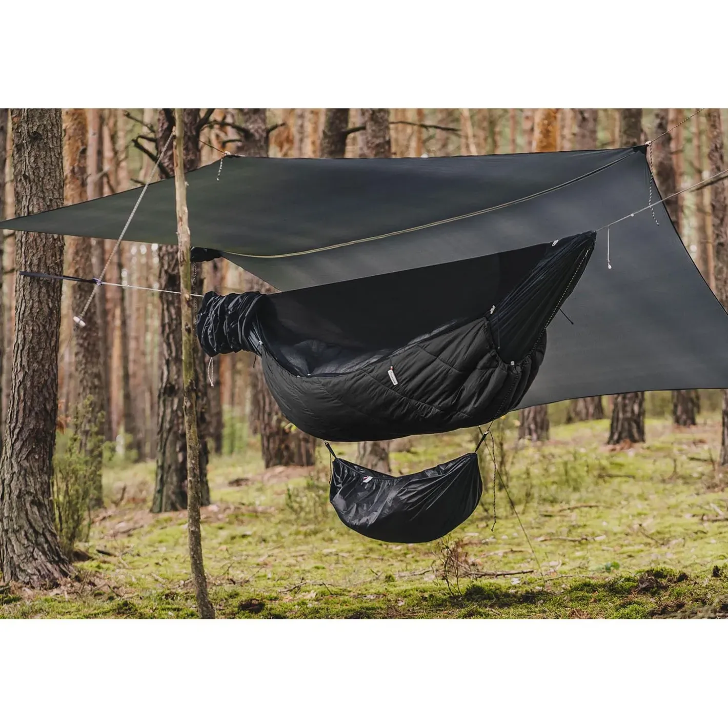 Lesovik Hængekøjetilbehør<Otul Lite SS Underquilt Sort (MIDNIGHT SKY)
