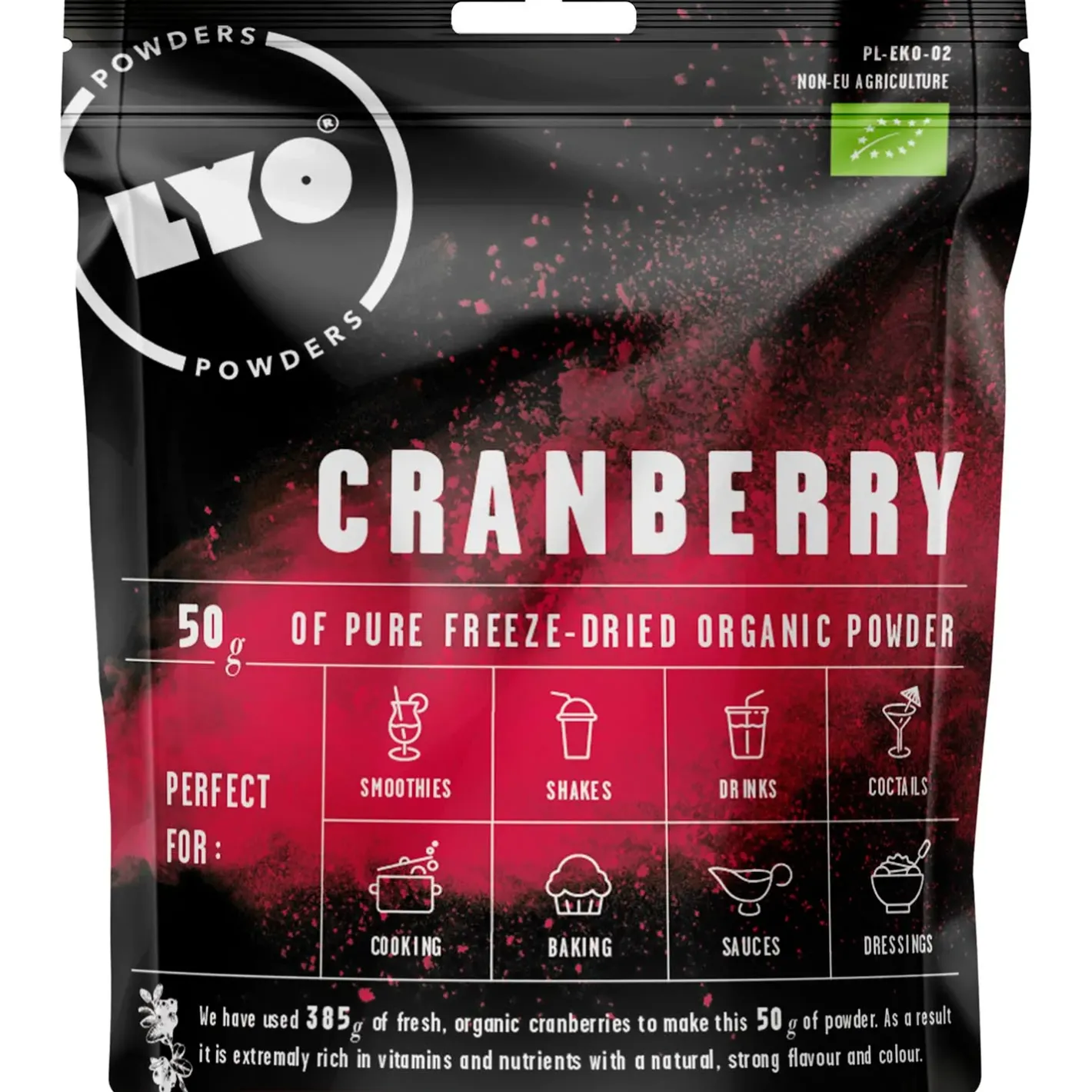 LYOFOOD Mad<Organic Cranberry Powder 50g