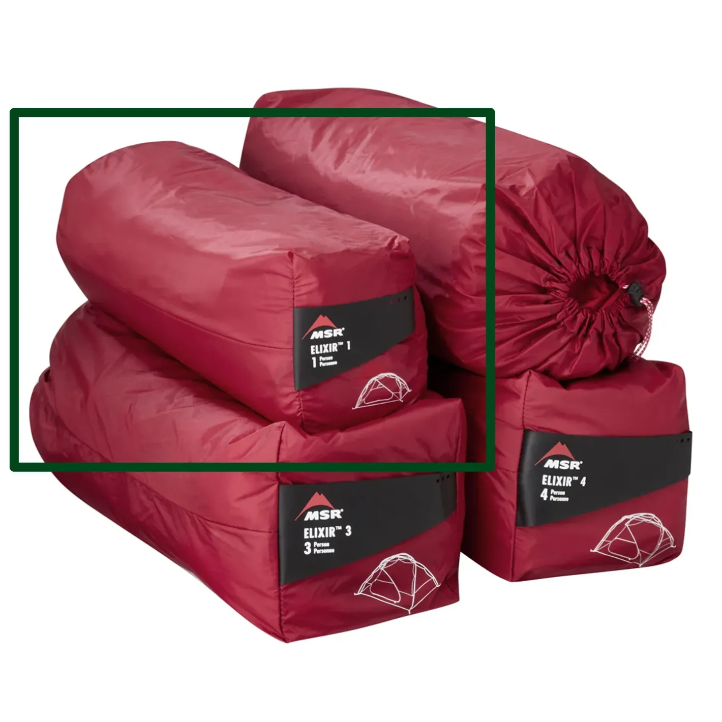 MSR 1 Personers Telte<Elixir 1 Grøn (GREEN)