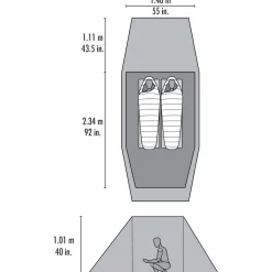 MSR 2 Personers Telte<Tindheim 2 Grøn (GREEN)