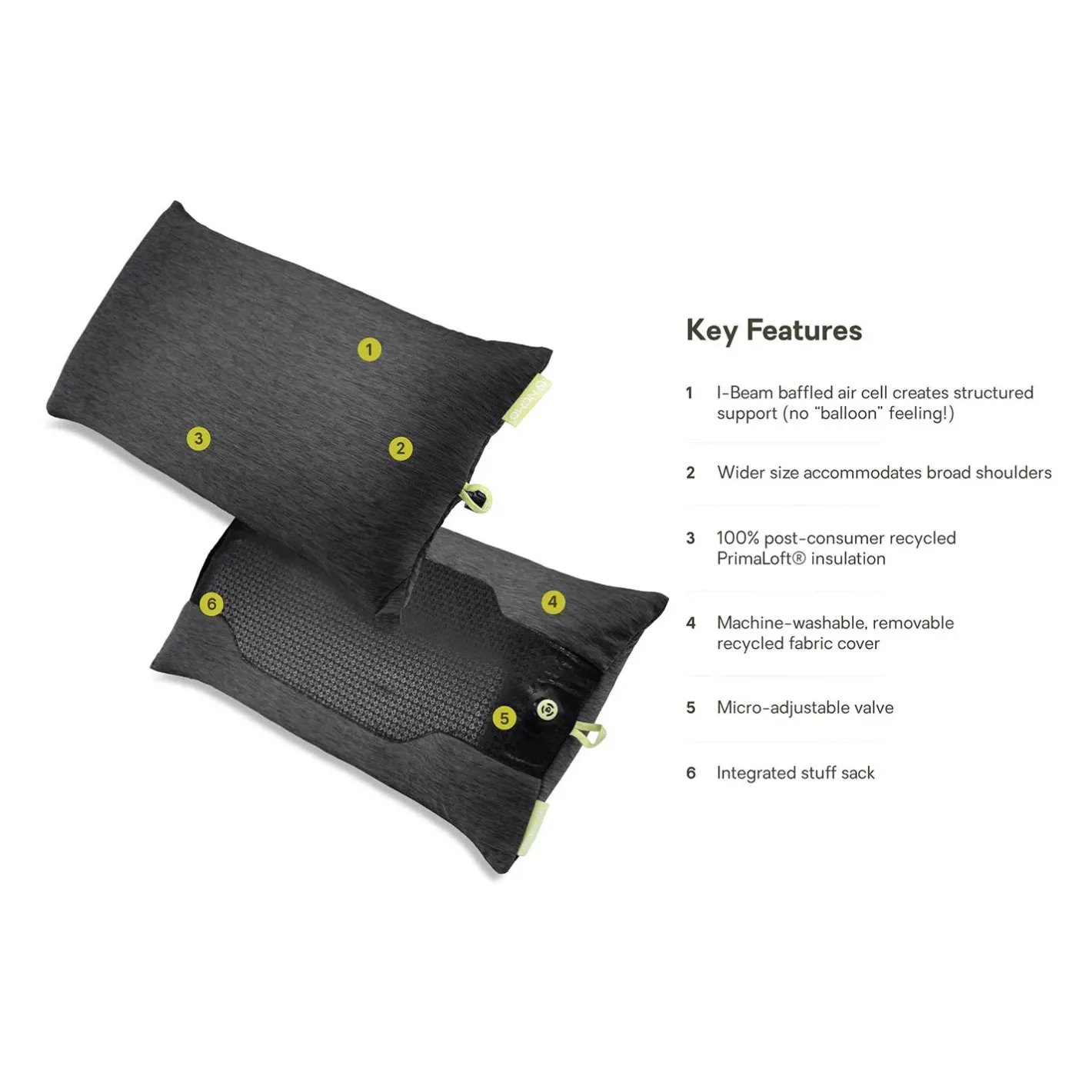 Nemo Hovedpuder<Fillo Elite Wide Sort (BLACK PEARL/CITRON)