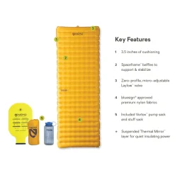 Nemo Oppustelige Liggeunderlag<Tensor Trail Reg Wide Gul (MANGO/HUCKLEBERRY)