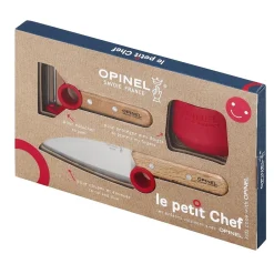 Opinel Øvrige Tools<Le Petit Chef - Complete Set Brun (BEECH WOOD/RED)