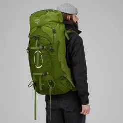 Et Grønnere Valg Vandrerygsække<Osprey Aether 65 Grøn (GARLIC MUSTARD GREEN)