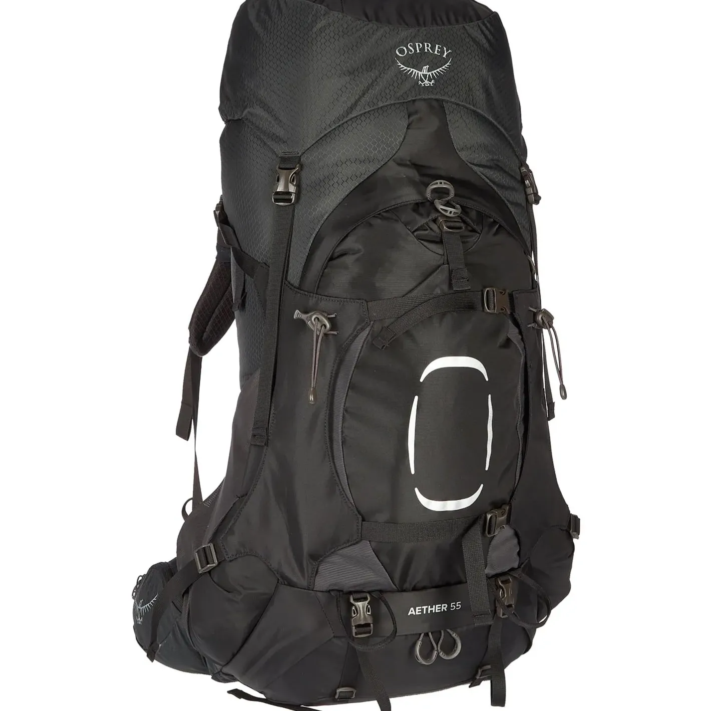 Et Grønnere Valg Vandrerygsække<Osprey Aether 55 Sort (BLACK)