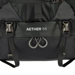 Et Grønnere Valg Vandrerygsække<Osprey Aether 55 Sort (BLACK)