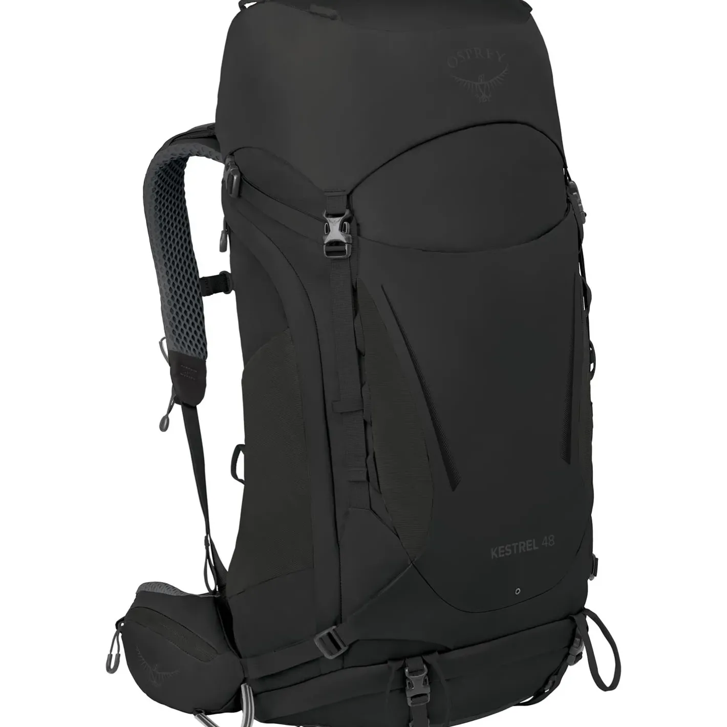 Et Grønnere Valg Vandrerygsække<Osprey Mens Kestrel 48 Sort (BLACK)