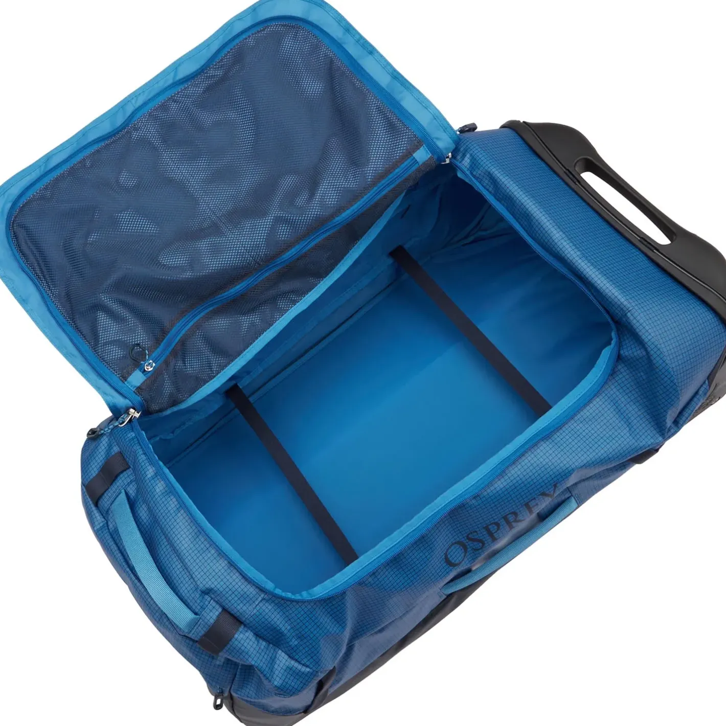 Osprey Duffel Bags<Transporter Wheeled Duffel 90 Blå (BLUE FLAME/SCORIA BLUE)