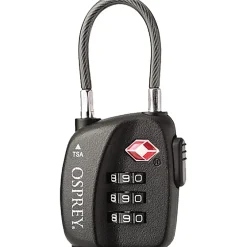 Osprey Tilbehør Til Rejseudstyr<TSA 3 Dial Cable Lock Sort (BLACK)