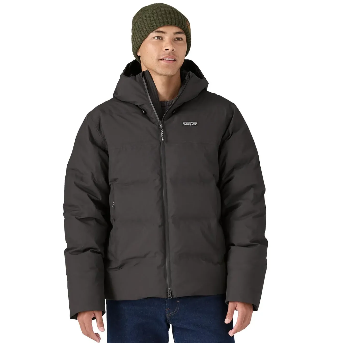 Patagonia Varme Jakker<Mens Jackson Glacier Jacket Sort (BLACK)