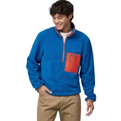 Patagonia Sweaters Og Pullovers<Mens Microdini 1/2 Zip Pull Over Blå (ENDLESS BLUE)