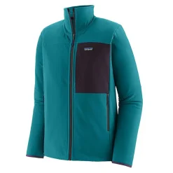Patagonia Fleece- Og Uldtrøjer<Mens R2 Techface Jacket Blå (BELAY BLUE)