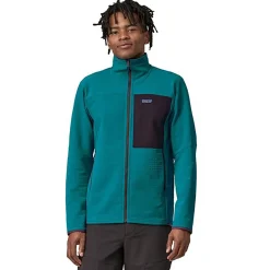 Patagonia Fleece- Og Uldtrøjer<Mens R2 Techface Jacket Blå (BELAY BLUE)