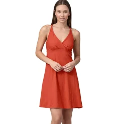 Et Grønnere Valg Kjoler<Patagonia Womens Amber Dawn Dress Rød (PIMENTO RED)
