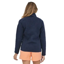 Et Grønnere Valg Sweaters Og Pullovers<Patagonia Womens Better Sweater 1/4 Zip Blå (NEW NAVY)